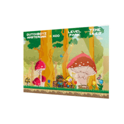 Postcard 3D Magic Mushrooms