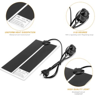 Mycelium Heat Mat 15 x 28 cm – 7 Watt – with Controller