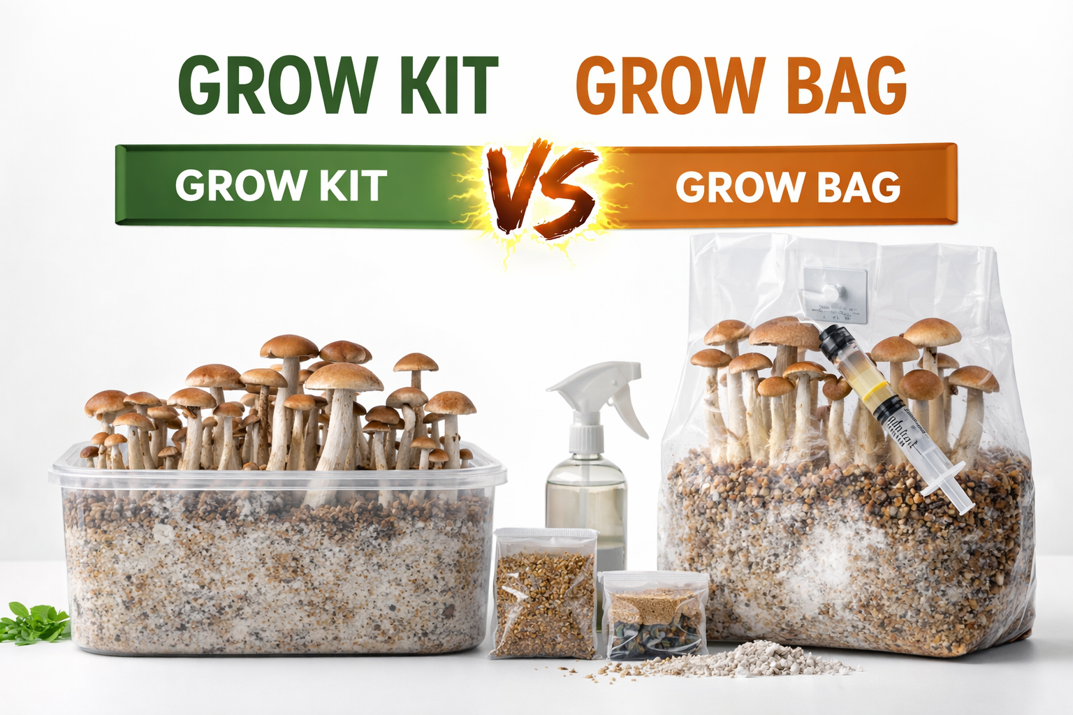 Kits de culture de champignons magiques ou sacs de culture : comparaison complète pour les cultivateurs amateurs Kit de culture de champignons magiques vs sac de culture 1