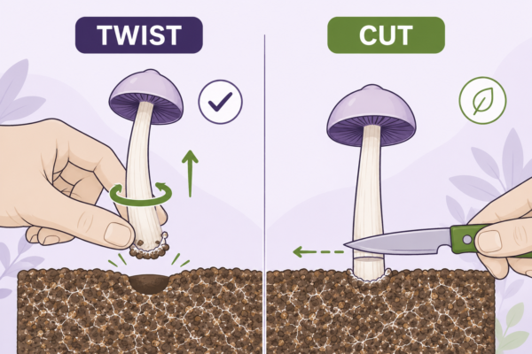 How To Harvest Magic Mushrooms: Twisting, Cutting &Amp;Amp; Timing | Mondo Growkits Harvest magic mushrooms twist cut