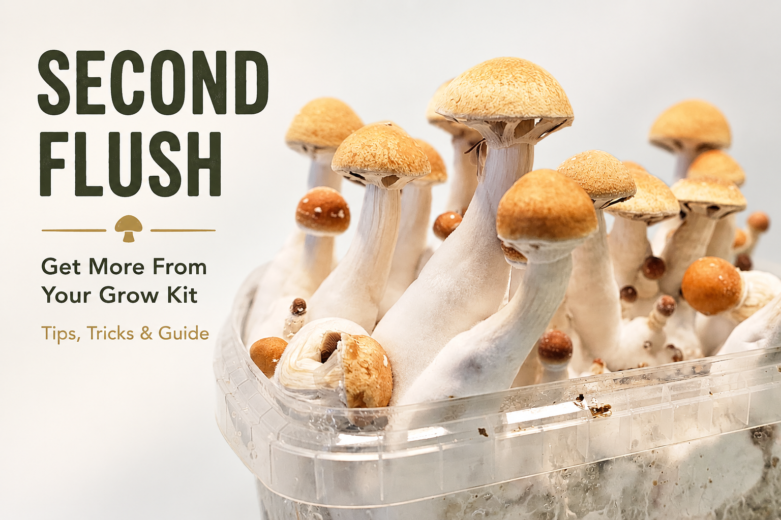 Combien de récoltes peut-on obtenir avec un kit de culture de champignons ? | Mondo Growkits Kit de culture de champignons magiques « Second Flush »