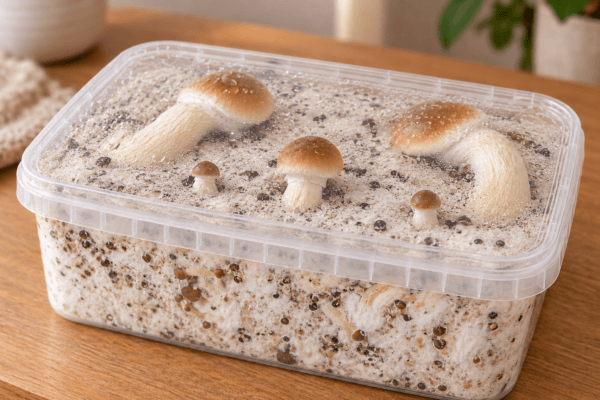 Votre kit de culture porte déjà des fruits avant même l'ouverture ? Que faire ? Kit de culture de champignons déjà en phase de fructification